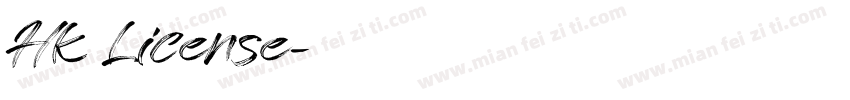 HK License字体转换